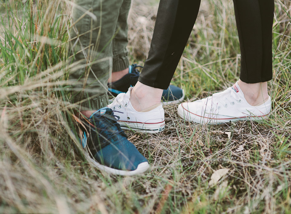 converse and nike shoes