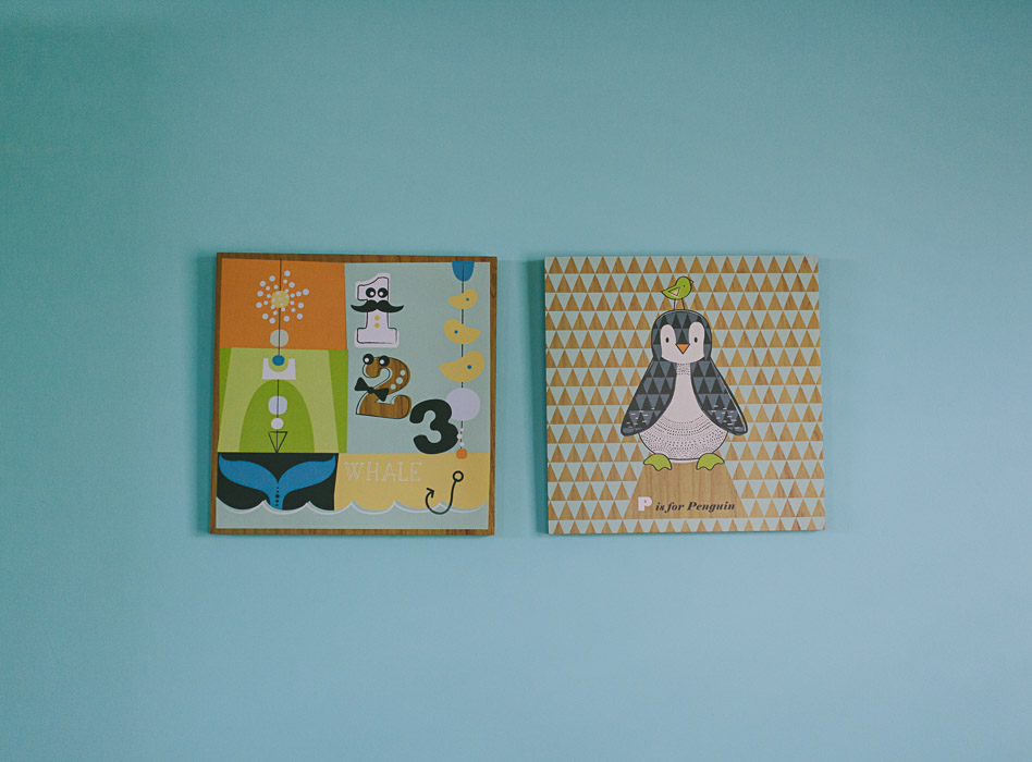 artwork in baby's nursery