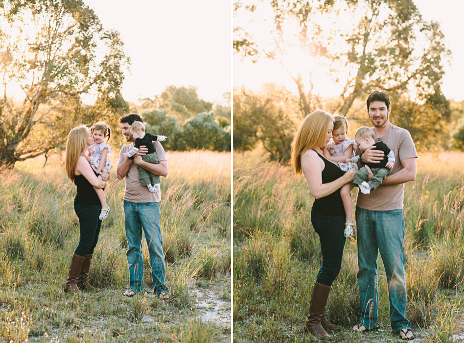 perth family posing for photo