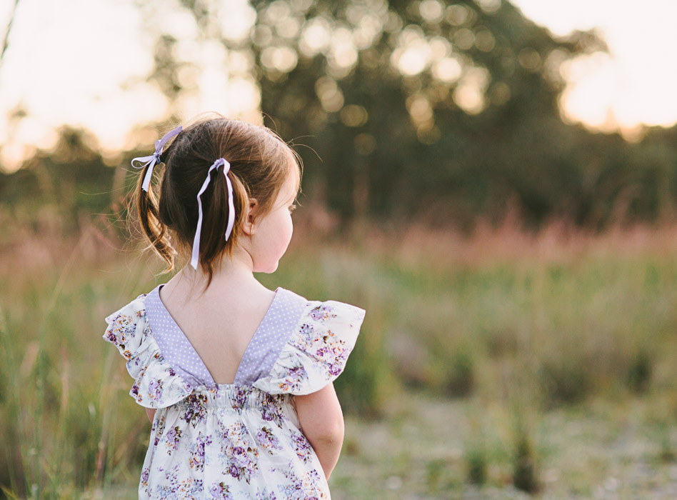 girl facing away from camera