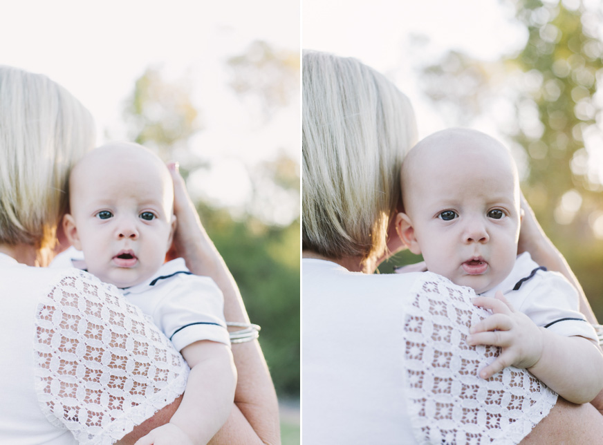 grandmother holding her grandson