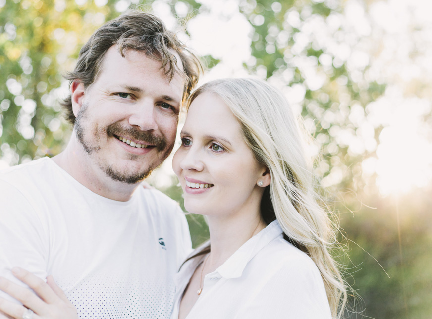 parents posing for photo