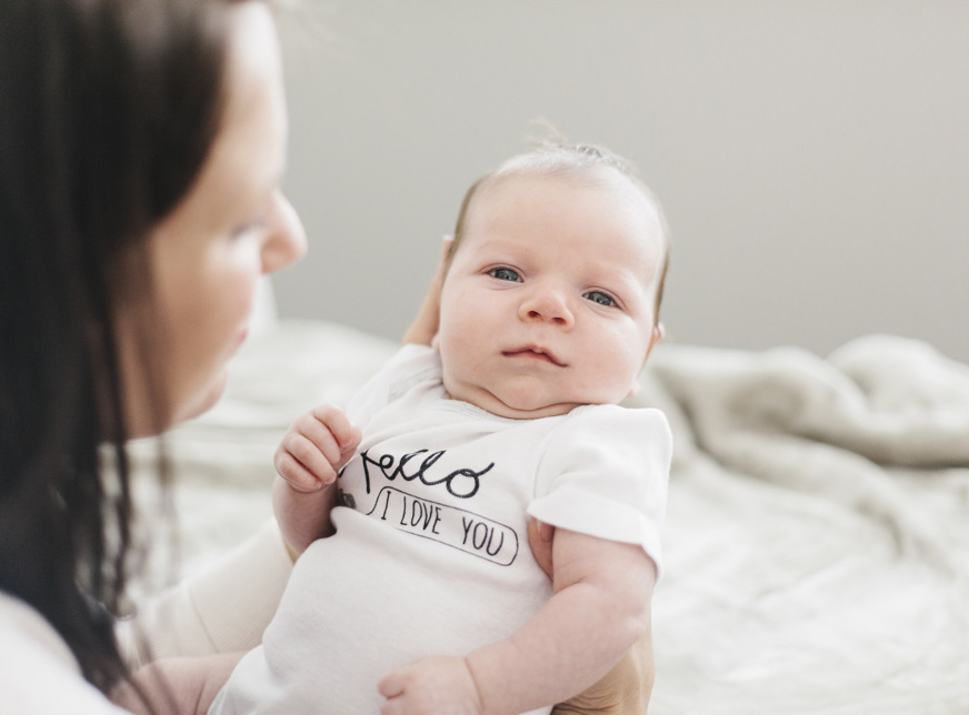 newborn and mother