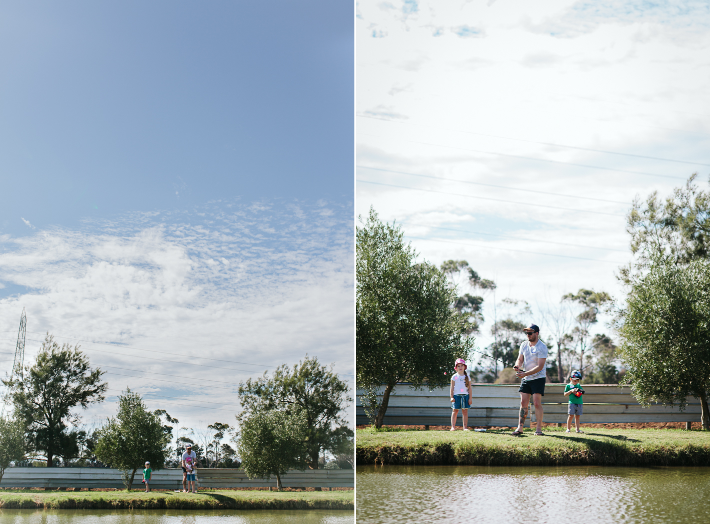 family fishing