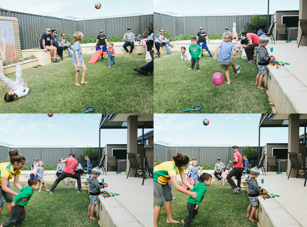 kids throwing balls