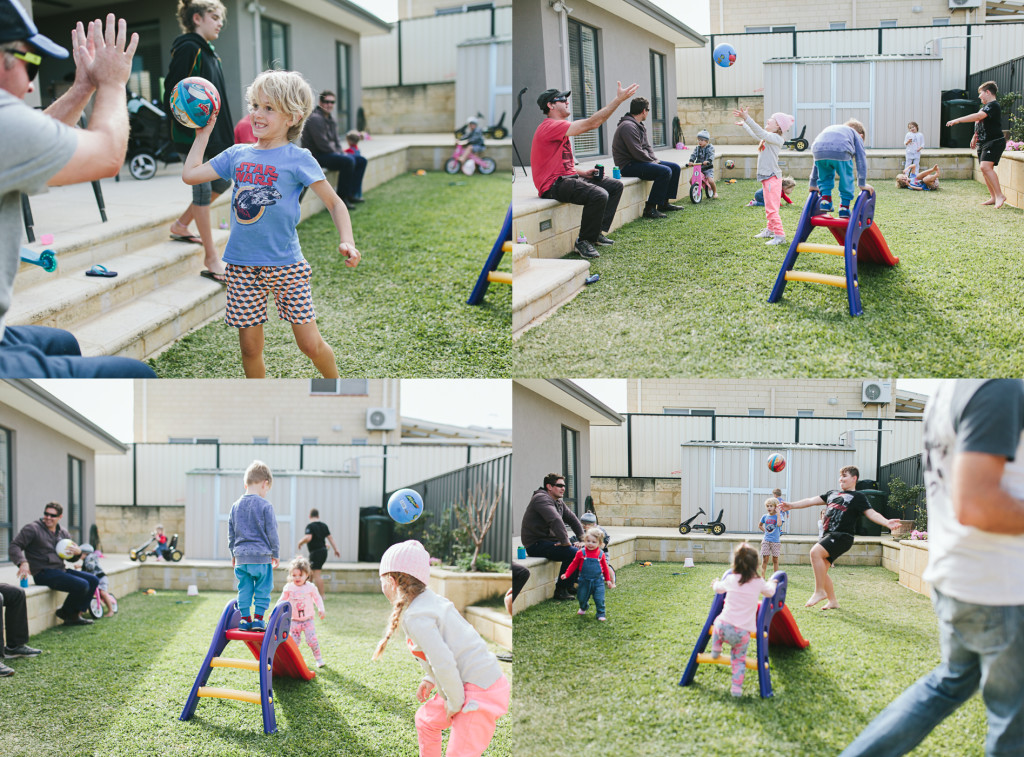 photo collage of kids playing