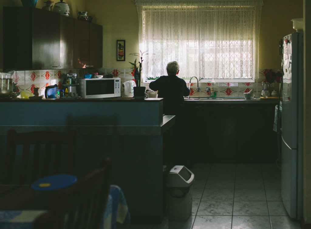 washing up dishes