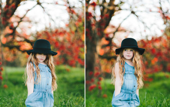 girls wearing black felt bowler hat, standing under flame tree, Brachychiton acerifolius