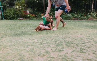 kids being tackled